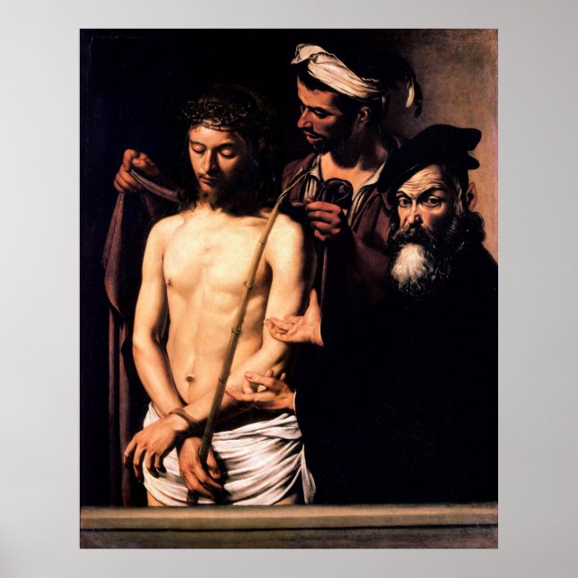 Ecce Homo by Caravaggio (1605) Poster (Front)