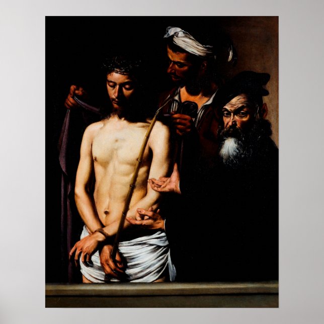 Ecce Homo by Caravaggio Poster (Front)