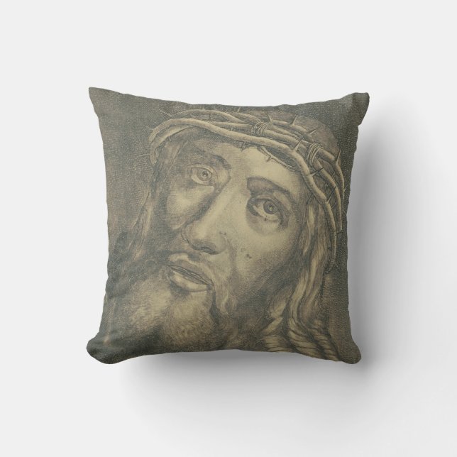 Ecce homo Holy Face of Jesus Cushion (Front)