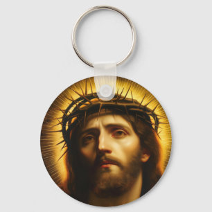 Ecce Homo Jesus Christ with Crown of Thorns Key Ring
