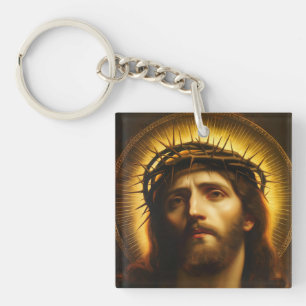 Ecce Homo Jesus Christ with Crown of Thorns Key Ring