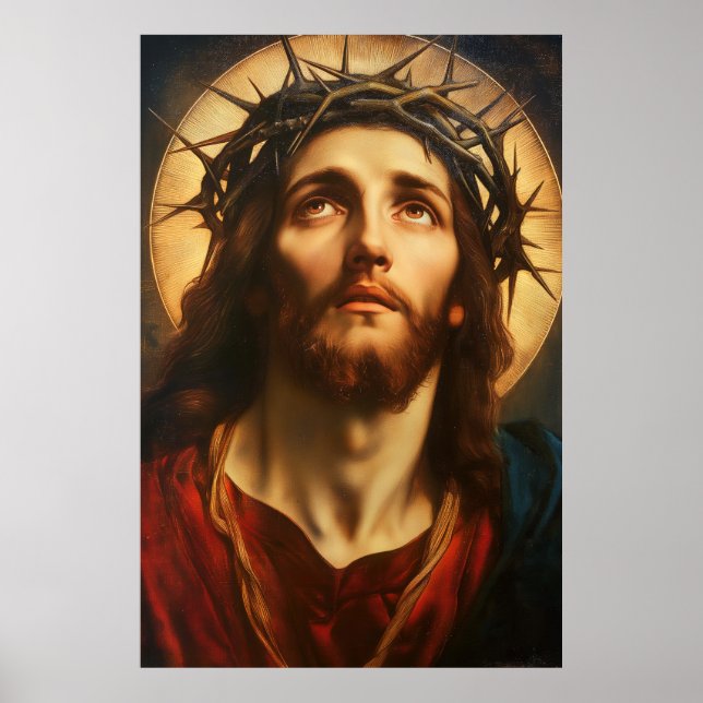 Ecce Homo | Jesus Christ with Crown of Thorns Poster (Front)