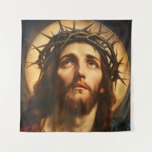 Ecce Homo Jesus Christ with Crown of Thorns Tapestry