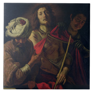 Ecce Homo (oil on canvas) Ceramic Tile