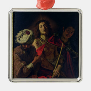 Ecce Homo (oil on canvas) Metal Tree Decoration