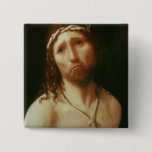 Ecce Homo (oil on panel) 15 Cm Square Badge