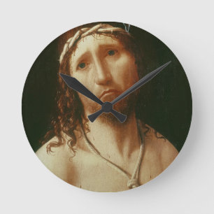 Ecce Homo (oil on panel) Round Clock