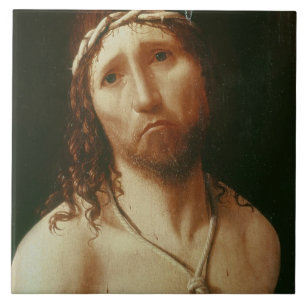 Ecce Homo (oil on panel) Tile