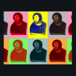 Ecce Homo - Pop Art Style Poster<br><div class="desc">Ecce Homo - Pop Art Style. ecce, homo, spain, spanish, art, restauration, fashion, ecce homo, pop art, stylish, news, espana, espanol, espanola, pop, espanola.</div>