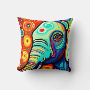 Eccentric Elephant Cushion