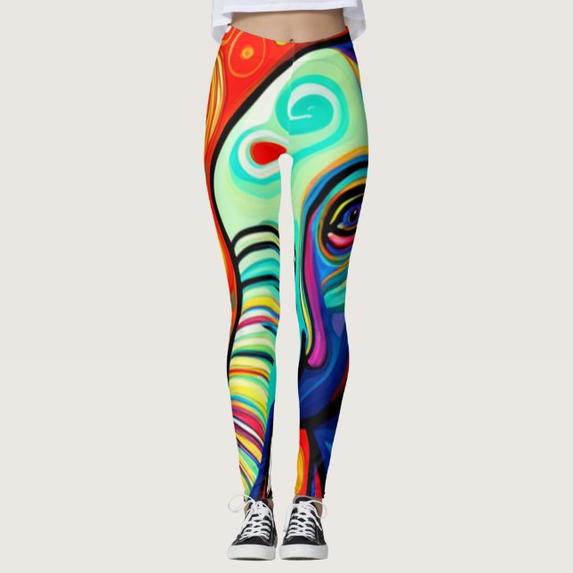 Eccentric Elephant Leggings (Front)