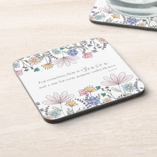 Eccl 3:1 For Everything there is a Season Coaster (Left Side)