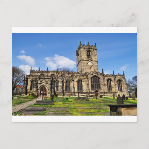 Eccles field church sheffield postcard