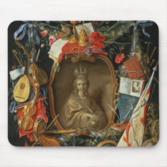 Ecclesia Surrounded by Symbols of Vanity Mouse Pad (Front)