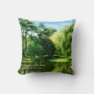 Ecclesiastes 3 11 He Hath Made Everything Beautifu Cushion