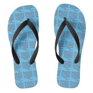 Ecclesiastes 3:14 KJV Bible Verse Blue All-Over Thongs