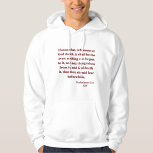 Ecclesiastes 3:14 KJV Bible Verse Men's Hoodie