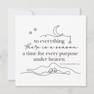 ECCLESIASTES 3:1 - Personalised Note Card