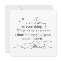 ECCLESIASTES 3:1 - Personalized Note Card