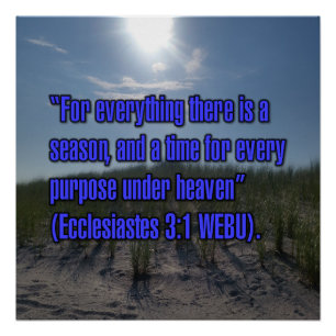 Ecclesiastes 3:1 WEBU Poster