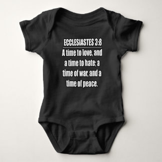 ECCLESIASTES 3:8 KJV Bible Verse Baby Bodysuit