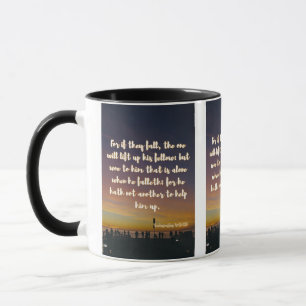 Ecclesiastes 4:10 KJV Bible Scripture Pic Two-Tone Mug
