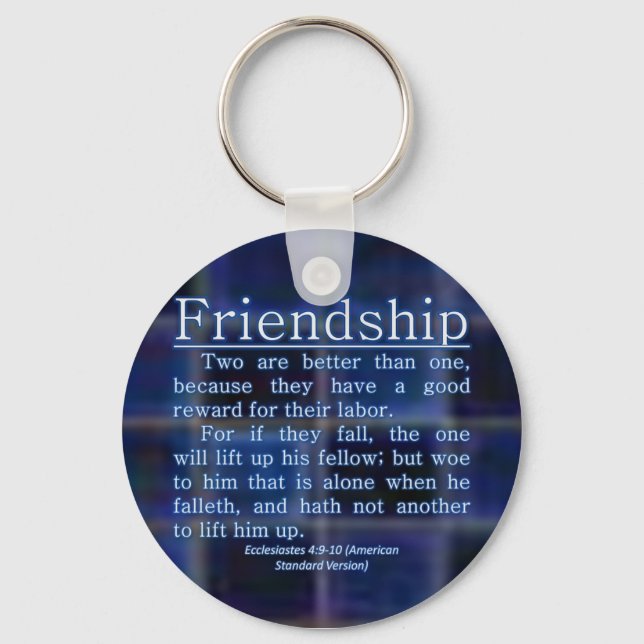Ecclesiastes 4:9-10 key ring (Front)