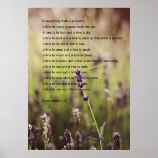Ecclesiastes Verse Poster
