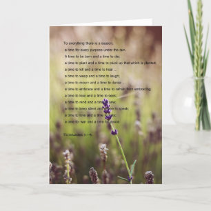 Ecclesiastes Verses Greeting Card