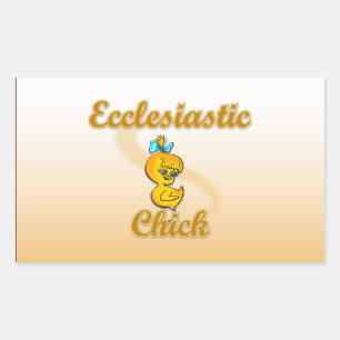 Ecclesiastic Chick Rectangular Sticker