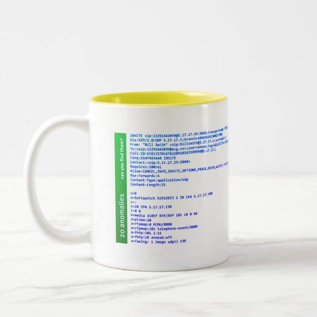 ECG SIP Anomalies 11oz Two-Tone Coffee Mug (Left)