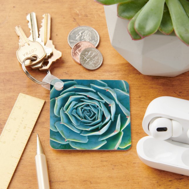 Echeveria Rosette, Secret Garden of Marrakech Key Ring (Desk)