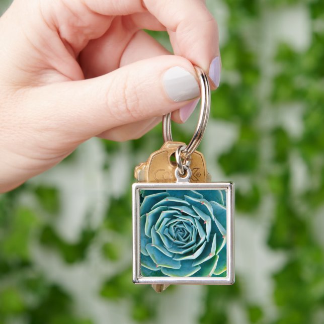 Echeveria Rosette, Secret Garden of Marrakech Key Ring (Hand)