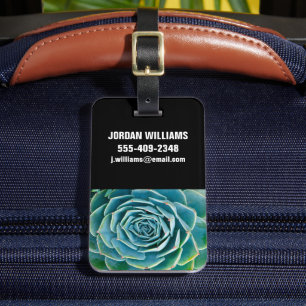 Echeveria Rosette, Secret Garden of Marrakech Luggage Tag