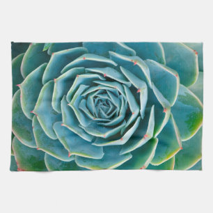 Echeveria Rosette, Secret Garden of Marrakech Tea Towel