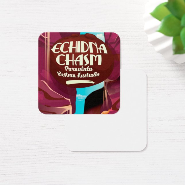 Echidna Chasm cartoon travel poster (Desk)