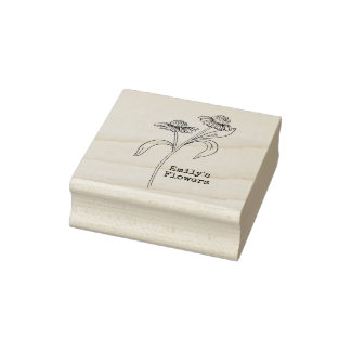 Echinacea Flower  Rubber Stamp