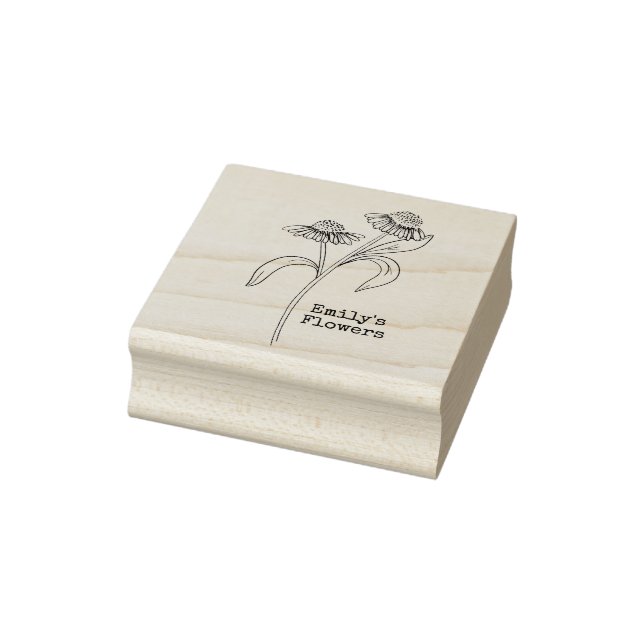 Echinacea Flower  Rubber Stamp (Stamp)