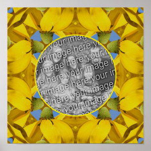 Echinacea Flowers Nature Art Create Your Own Photo Poster