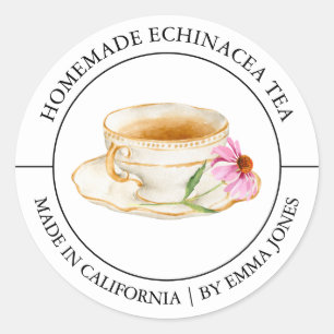 Echinacea Tea Modern label