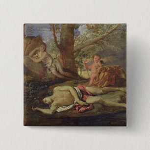 Echo and Narcissus 15 Cm Square Badge