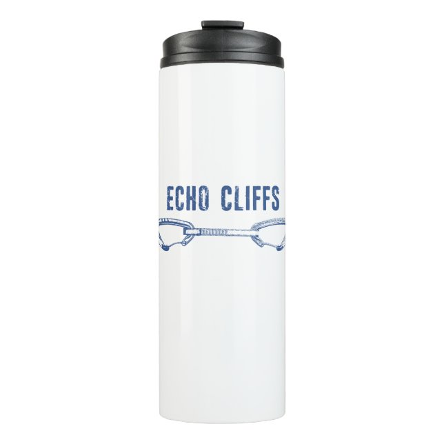 Echo Cliffs California Rock Climbing Quickdraw Thermal Tumbler (Front)