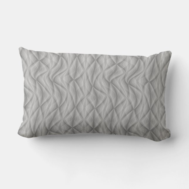 Echo Curves – Retro Wave Throw Pillow (Back)