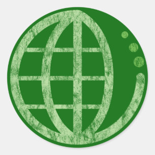 echo earth classic round sticker