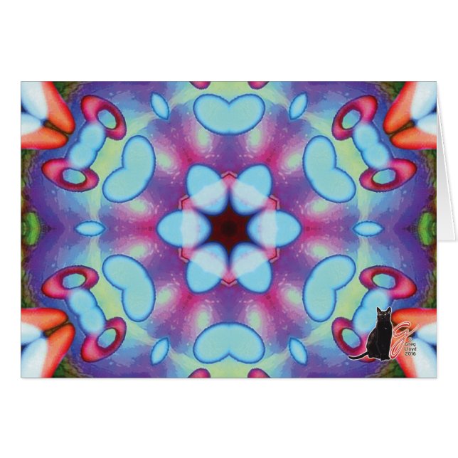 Echo Kaleidoscope Greeting Card (Front Horizontal)