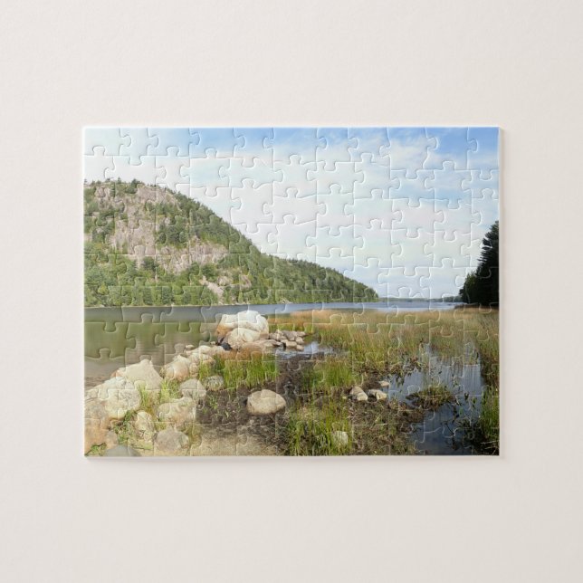 Echo Lake Beach at Acadia National Park Jigsaw Puzzle (Horizontal)