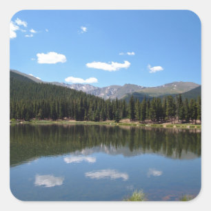 Echo Lake Mt Evans Colorado Square Sticker