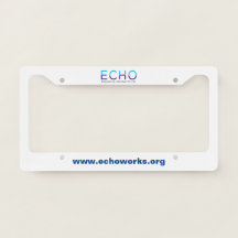 ECHO Logo License Plate Cover