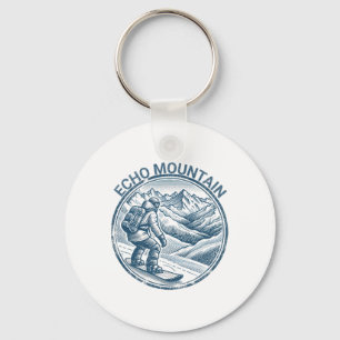 Echo Mountain Colorado Snowboarding Snowboarder Key Ring