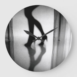 Echo of Footsteps Large Clock